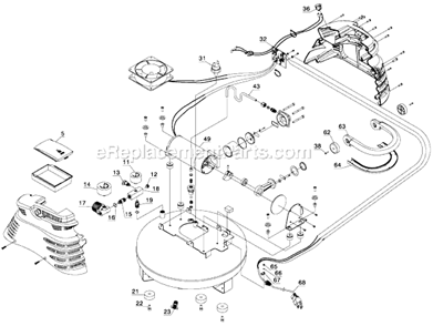 Part Location Diagram of 5140047-52 DeWALT Rubber Feet